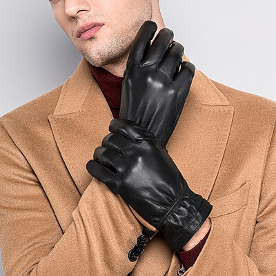 

Scarecrow Mexican Leather Gloves Men&39s Gloves Riding Bike Gloves Touch Screen Gloves Winter Warm Fashion Gloves Men XHP0003M- Black Touch Screen
