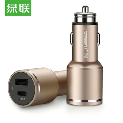 

Ugreen USB Car Chagrer 30W PD Fast Charger for iPhone Xs USB C Car Charger for Huawei P20 Pro Quick Charge for Samsung Galaxy S9