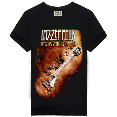 

Men's Black 3D Graphics Printed Rock Skull Pattern Short Sleeve T-Shirt Top Tee Shirt M-XXXL（Guitar）