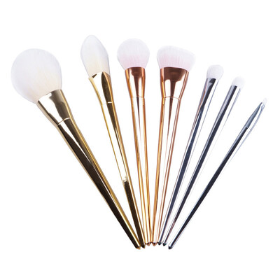 

Seven color plating rods makeup brush suit beauty tools
