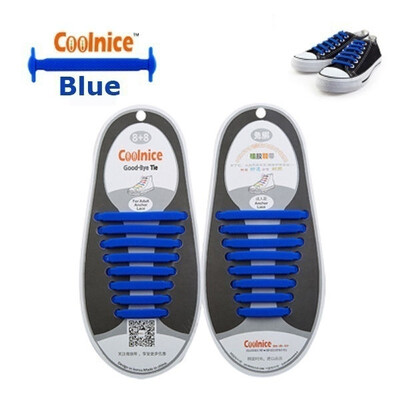 

1 Set 16pcs Creative Design Unisex Women Men Athletic Running No Tie Shoelaces Elastic Silicone Shoe Lace Sporting Very Convenient