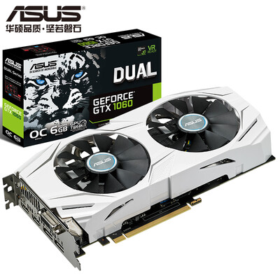 

ASUS DUAL-GTX1060-O6G 1569-1809 МГц 6 ГБ / 8 ГГц графическая карта GDDR5 PCI-E3.0