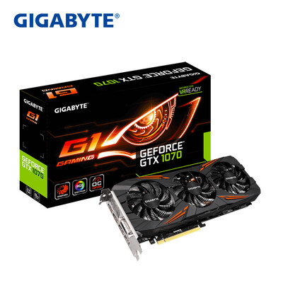 

Видеокарта GIGABYTE GTX 1070 G1 GAMING GDDR5