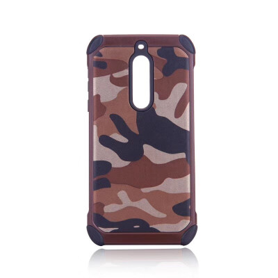 

JEREFISH Phone Case Forest Camouflage for Microsoft Nokia 5 Cover with Shockproof Corner and Ultra-light