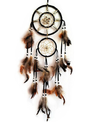 

Handmade Dream Catcher with Feathers Wall Hanging Home Decor Ornament