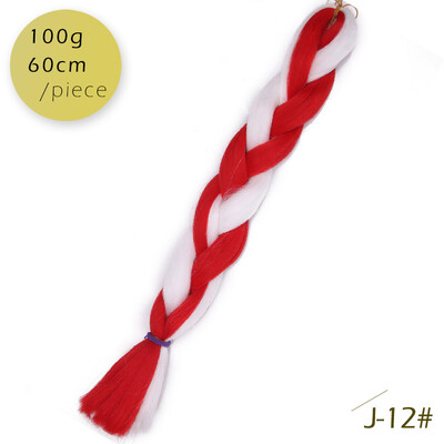 

AISI HAIR 100g / pcs 24inch   Kanekalon гигантский   косы Волосыломбер Две тонныЦветные синтетические волосы для кукол Вязание крю