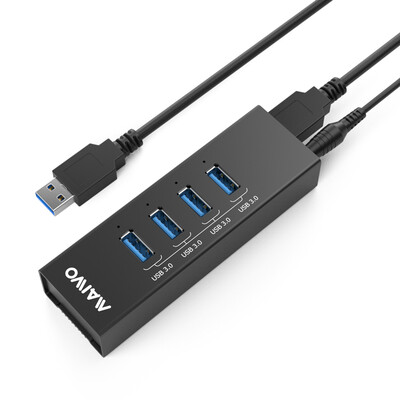 

Maiwo MAIWO KH204 All-aluminum USB30 high-speed expansion 4-port hub HUB black