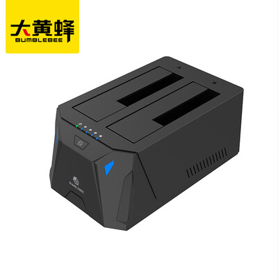 

Bumblebee BUMBLEBEEUSB30 HDD Enclosure 25 35-inch SSD HDD Dual-bay External SATA Docking Station High Speed ​​Off-line Clone Copy D-3028BK
