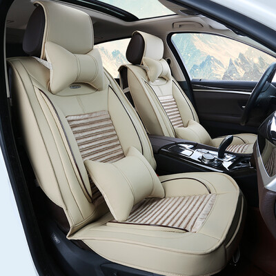 

Xinjian five-seat universal health plush car seat car seat cover car seat cushion seat cushion LaVida Kovaz XJ04 standard Mocha brown