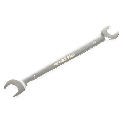 

Po десять тысяч граммов (WORKPRO) W073026N американские стандартные двойные метрические инструменты вторичного рынка зеркальному двойной открытый гаечный ключ 10 × 12мм