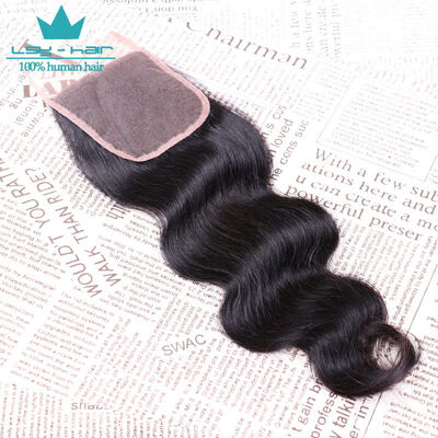 

Virgin Indian Body Wave Closure Bleached Knots 44 Lace Closure Body Wave Cheap Lace Closure Piece