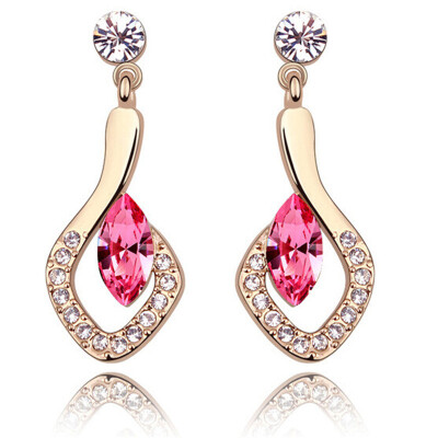 

Drop Earrings Crystal from Austria Elements Fashion Crystal Dangle Earring Woman Party Jewelry 5748