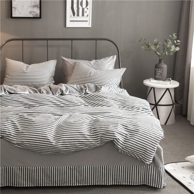 

Brata Four piece suit cashmere Thickening and keeping warm Bed sheet quilt Bedding article