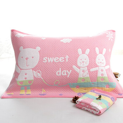 

Cntomlv Cartoon cotton Gauze pillow towl pure cotton enlarge thicken pillow towl not wool adult