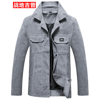 

Battlefield Jeep Jackets Men Lapel Slim Men's Jackets Wild Casual Solid Jackets Jackets 17048ZJ66 Coffee 2XL