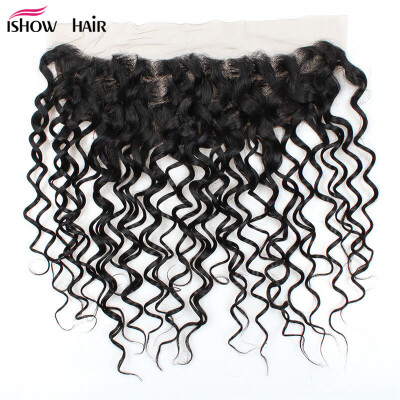 

Good Quality Brazilian Water Wave Virgin Hair Frontal Lace Closure 13*4 Human Hair Cheap 1Pcs Frontal Lace Closure Natural Color