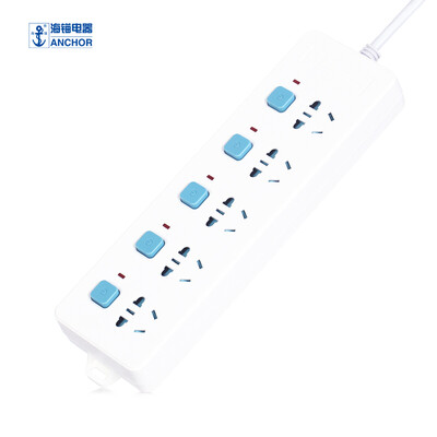 

Sea anchor 18 m plug-in board 5-hole row patch panel TV tow line refrigerator safety touch-proof plug socket panel washing machine sub-control switch power converter 635