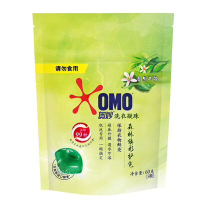 

Omo Laundry Necklace Natural Workshop Forest Renewal Color Protection Bag 60g machine wash only