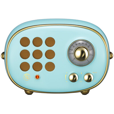 

Elvis Presley (MAO KING) radiooo building block radio portable Bluetooth speaker bluetooth sound pop shell (blue
