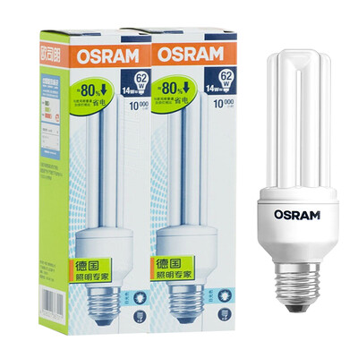 

[Jingdong супермаркет] Т3 OSRAM OSRAM стандартного летнего лампа 14W E27 (два пакета)