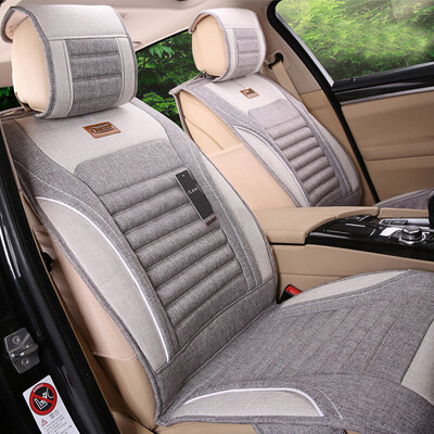 

Purple Wind Bell Four Seasons General Motors Cushion Imitation linen Fully surrounded by Four Seasons Pads Applicable Magotan Buick Bora Xuanyi Langyi Hafu Dihao BMW Audi Car Seat Cover Gray Standard Edition