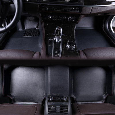 

Xinjian Xinjian all surrounded by double-layer wire ring car mats thick wear-resistant leather special custom-made mats manufacturers straight hair brown
