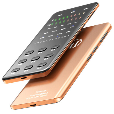

【Set version】 TTFAMILY TT-K8pro (upgraded version) mobile phone sound card broadcast package phone microphone shout wheat universal K song fast hand Andrews Apple universal external sound card local gold