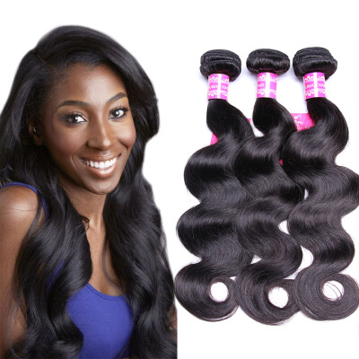 

Bling Hair Brazilian Virgin Hair Body Wave 3 Bundles 7A Grade 100 Unprocessed Human Hair Weave