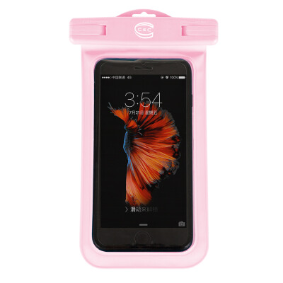 

C & C Cell Phone Waterproof Bag Apple 7 / 6plus Diving Set Universal Swimming Spa Photo Touch Screen Waterproof Case 6s Rainproof Pink