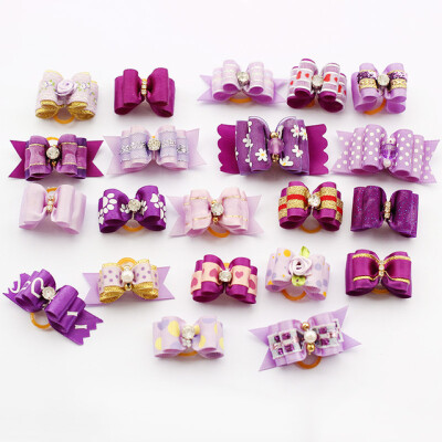 

10 Pcs Handmade Dog Bow Grooming Bows For Puppy Dogs Accessories Boutique Products 6020001 Color Party