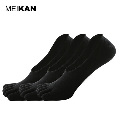 

Women Toe Socks Five Finger Summer Invisible Socks Breathable Non-slip Ankle Sport Socks MEIKAN Brand Boat Meias 3Pair/lot