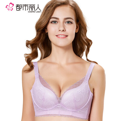 

Jingdong Supermarket City Beauty Lace Bra Womens Medium Mould Cup Soft Steel Ring Deep V Sexy Gathering Underwear 2B7519 Rejuvenation 75A