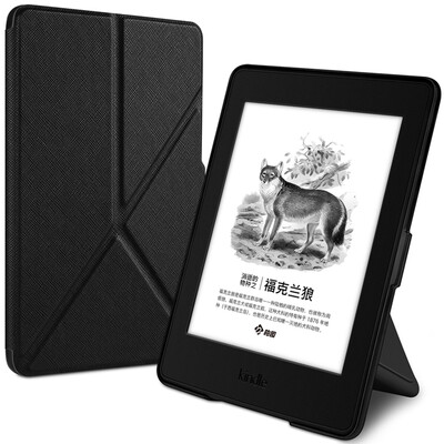 

Керамика подходит Kindle 958 версия защитного покрытия / оболочки Kindle Paperwhite 1/2 из поколения электронных книг для книг спящий манжета складной кронштейн серия мудрость черный