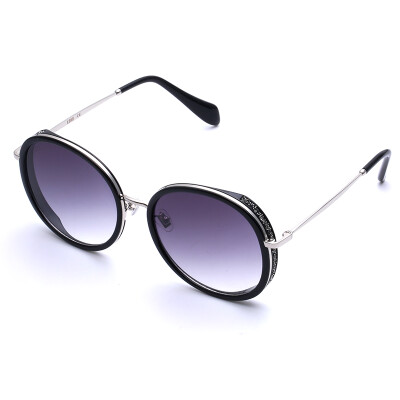 

LOHO Sunglasses Women Large Frame Round Face Fashion Retro Women Fashion Polarized Sunglasses Female LHK006 Piano Black