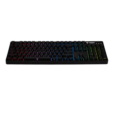 

INSIST) 90S RGB colorful backlit game mechanical keyboard 104 keys engraved Jizi Jisheng Jisong keyboard cherry cherry red axis