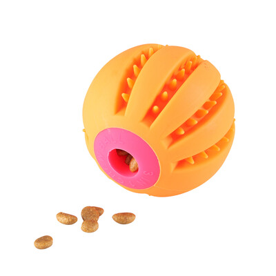 

LaRoo Leno small spill ball pet toy puppy toy dog molar bite-resistant toy ball Teddy VIP Kejibi Xiong training dog supplies orange