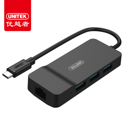

UNITEK USB splitter type-c USB-C to RJ45 port adapter Type-C wired Gigabit Ethernet Apple MacBookHUB expansion hub Y-3149A