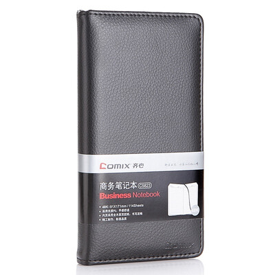 

(COMIX) C5823 48K leather notebook / notebook / diary 114 pages black