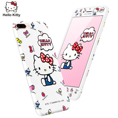 

Hello Kitty Apple 78 Plus Mobile Shell iPhone7 8 Plus Cartoon Sleeve All-In-One Silicone Shatterproof Soft Shell 55inch Childlike Hello Kitty