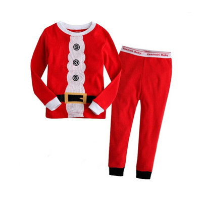 

2017 New Baby Christmas Clothes Sets Santa Claus Suit Clothing Set TopsPant 2pcs Boys Christmas Costume Kids Clothes