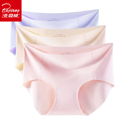 

Arctic cashmere trousers female traceless ice silk one-piece ladies underwear comfortable thin section briefs 3 boxed M code 16085