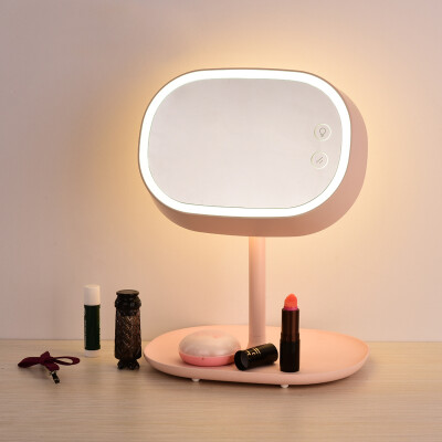 

Make up mirror desk lamp dressing table mirror gift charge light touch LED desk lamp