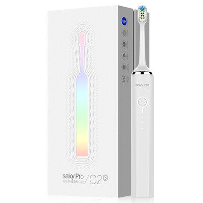 

Saky Saky Electric Toothbrush Bluetooth Smart APP Sonic Toothbrush G2s come standard with 2 brush heads