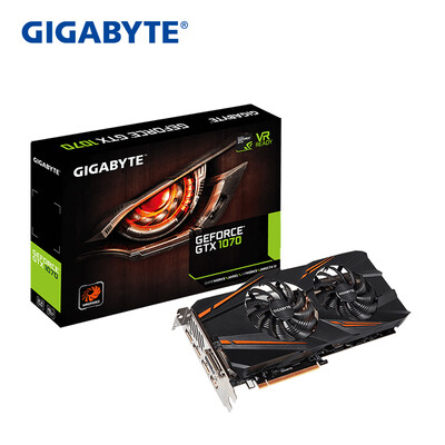 

GIGABYTE GTX 1070 WF2OC 1556-1746 MHz 8008 MHz 8G 256bit GDDR5 graphics card