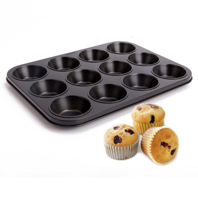 

Chef CHEF MADE WK9723 Black 12-cup large non-stick Maffen cake mold Bakeware base series