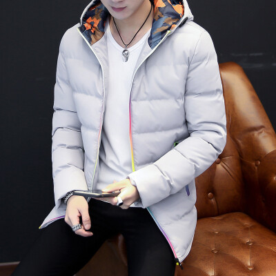 

Teenage Teenage Trousers Men Winter Coat Slim Feathers Mascara Students Hooded Winter Camouflage