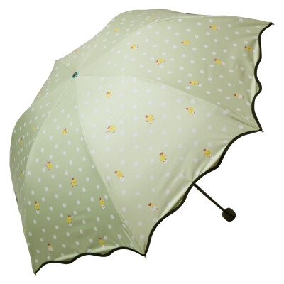 

Paradise umbrella Grimm fairy silver moonlight cloth UV protection 30 mushroom pencil clear umbrella light green 33077E