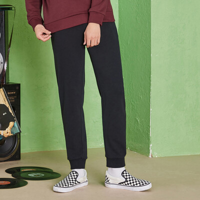 

Semir casual pants male 2017 autumn men black trousers youth sports jogging trousers tights feet trousers 12316271008 in the gray gray XL