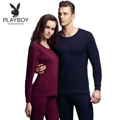 

Playboy Qiuyi Qiuku Mens Cotton Foundation Thin Warm Underwear Set Bottom Cotton Sweater Mens Navy Blue