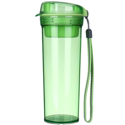 

[Супермаркет] Jingdong Tupperware (Tupperware) Кристалл чай с чаем рифмой Xpress пластиковой герметичной портативной утечкой воды студенческого движением чашкой с зеленой дыней нести веревки 400мли